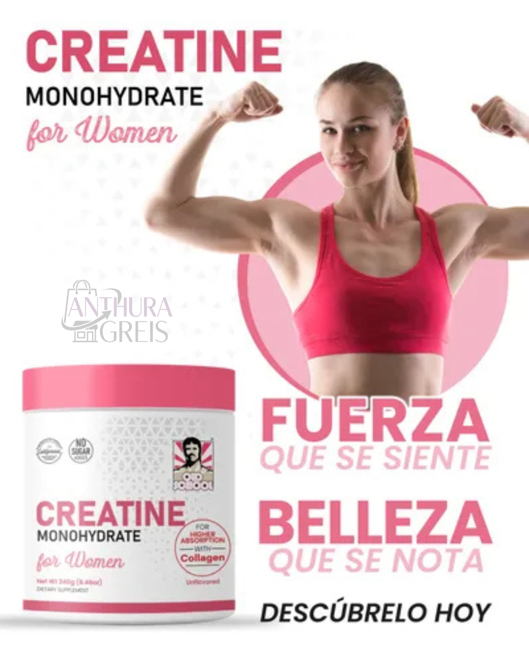 Creatine Monohydrate / fuerza en cada entrenamiento